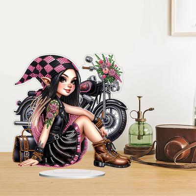 2D Flat Print DIY Diamond Painting Tabletop Ornaments Kit Table Top Diamond Painting Ornament Kits Bedroom Table Decoration