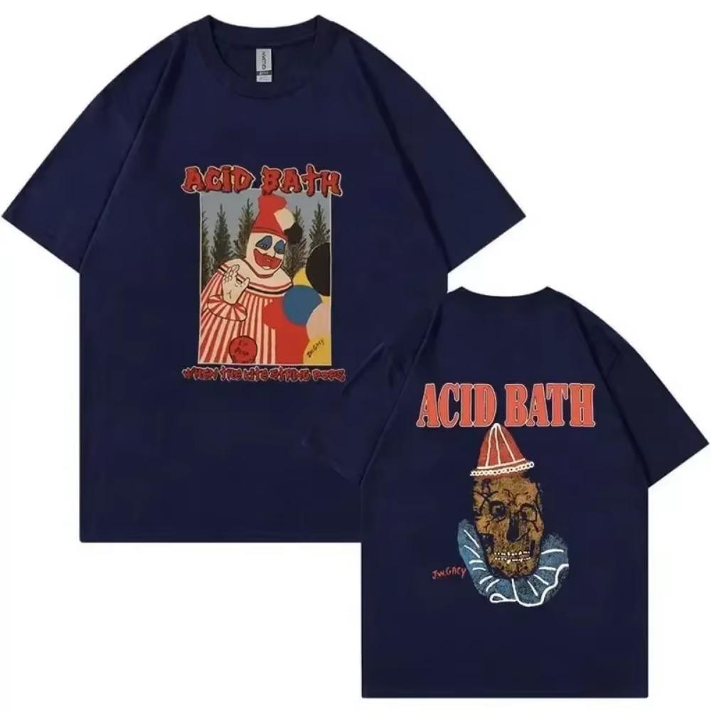 Acid Bath 2023 New T Shirt When The Kite String Pops Graphic T-Shirt Men's Vintage 100% Cotton Oversized Tees Unisex Streetwear