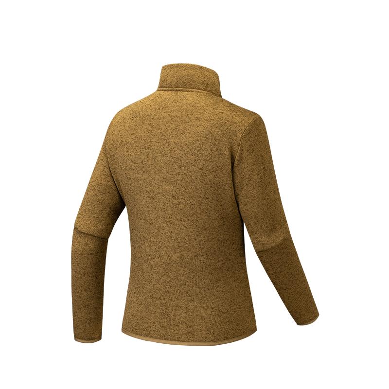 Anta Comfortable Simple Stand Collar Windproof Warm Sports Jacket Women Jackets 962546707-4