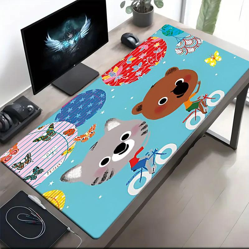 Mouk Theme Mouse Pad, Non Slip Rubber Base, Multifunctional Office & Home Decor, Perfect for Workspace Personalization.
