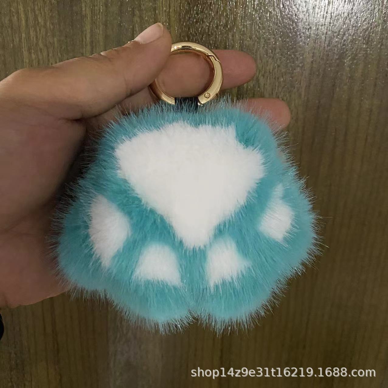 

Милий плюшевий брелок у вигляді котячої лапки, чарівний аксесуар для сумки для дівчаток