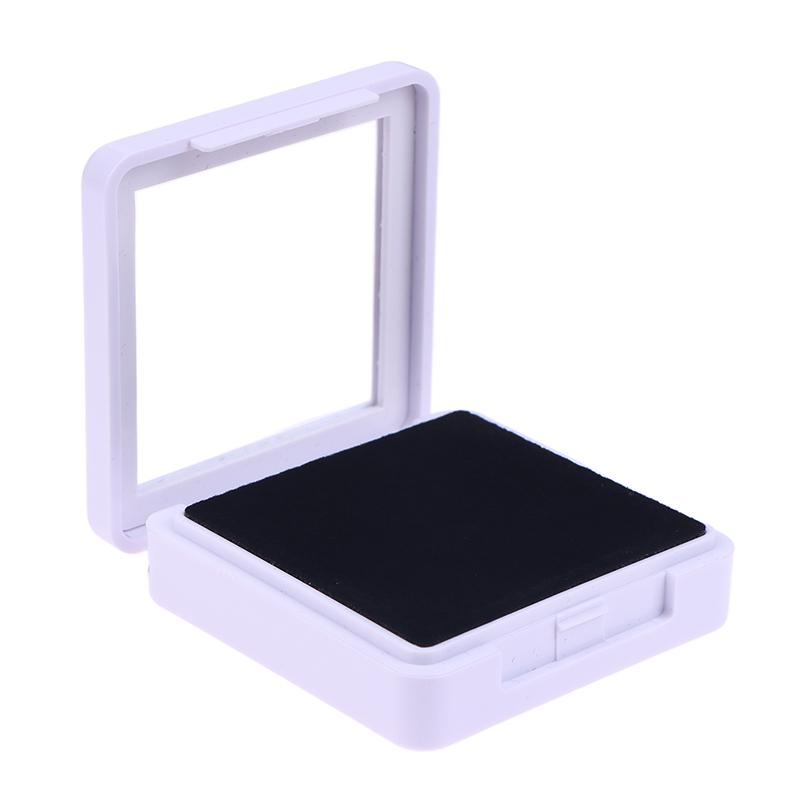 Przezroczyste szklane wieczko Pudełko na słoik z klejnotami Ekspozytor na biżuterię Klejnoty Przechowywanie Gablota Narzędzie Wisiorek Luźny diament Klejnot Pojemnik