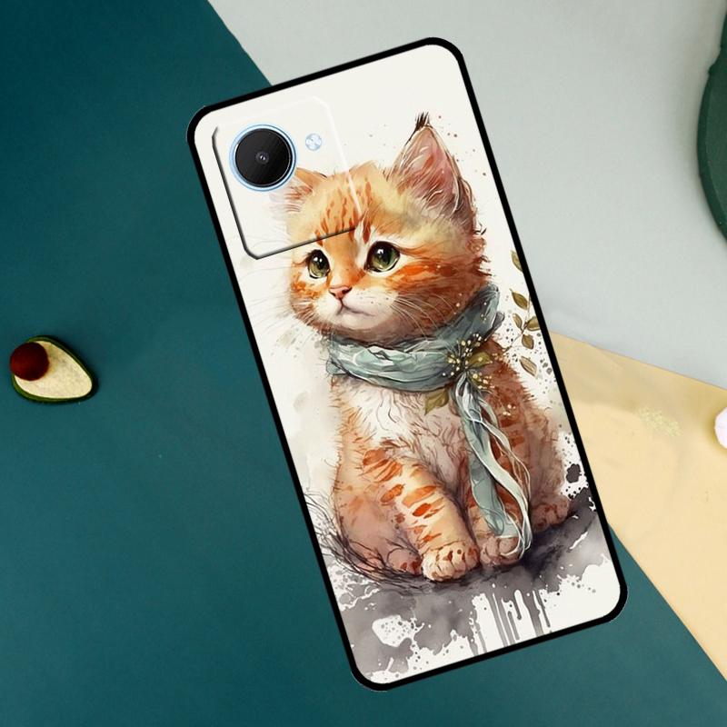 Kitted Cats Cute For Realme C55 C71 C75 C67 C63 C51 C61 C53 C35 C65 11 12 13 14 15 Pro Plus GT6 GT7 Pro Case