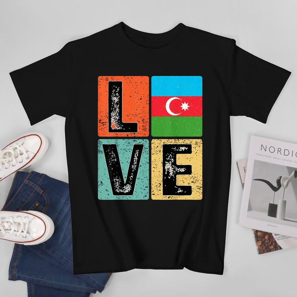 More Design Azerbaijan Flag Azerbaijani Unisex Tshirt Tees Tshirt Oneck T Shirts Unisex Boys Clothing 100 Cotton