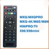 Uzaktan Kumanda Set Üstü Kutusu Genel Mxq-4k MXQ Pro H96 Prot9 Uzaktan Kumanda M8s Mxqpro