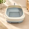 Cat Toilet Low-Maintenance Large Synthetic Litter Box with Sifting Tray