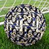 Kiss Rock and Roll Print Size 5 Soccer Ball, Standard Match Football for Sports Game and Team Practice, Ideal Gift for Soccer Fans