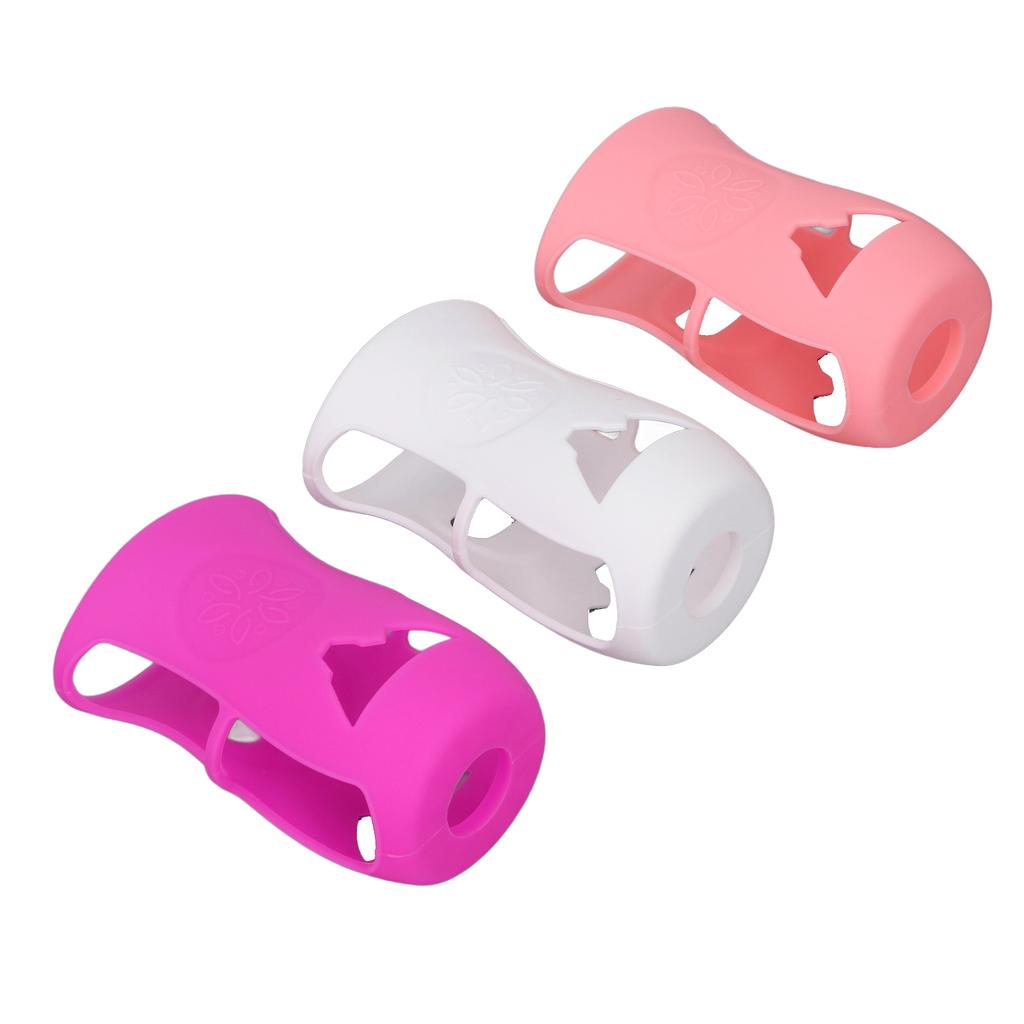 3pcs Bottle Silicone Sleeve Shatter Proof Silicone Bottle Cover Anti Flowing Sleeve for Glass Baby Bottles 8 Oz Series