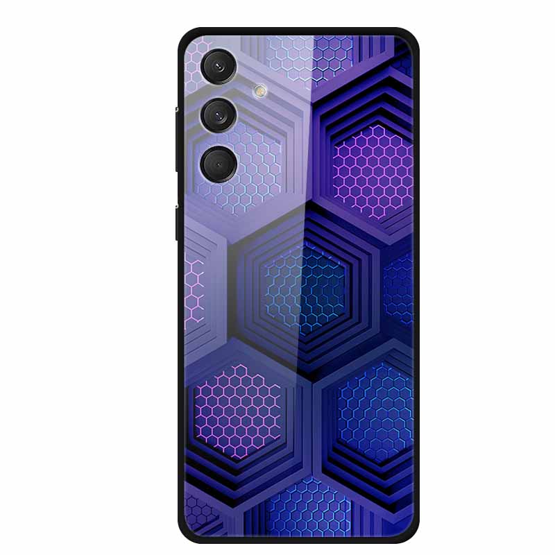 Tempered Glass Phone Cases for Samsung A16 Cases Space Print Hard Back Covers for Samsung Galaxy A16 4G 5G Shells Coque A16 2024