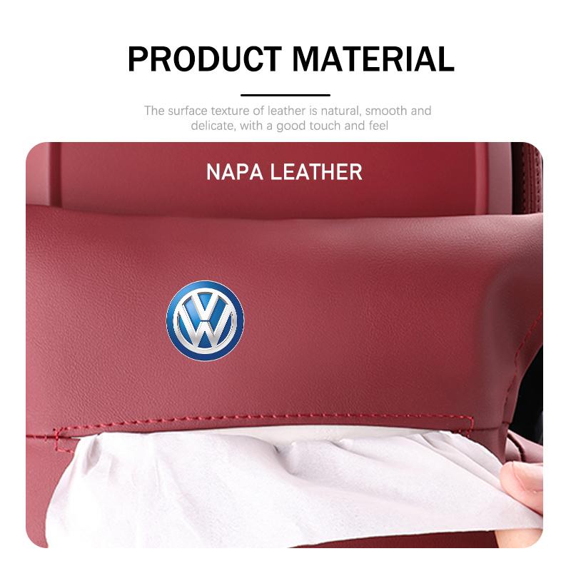 TMBCU1 Car Tissue Box Backrest Armrest Box Sun Visor Paper Bag For Volkswagen VW Scirocco Passat Polo B5 B6 B7 CC Tiguan Sharan Touran