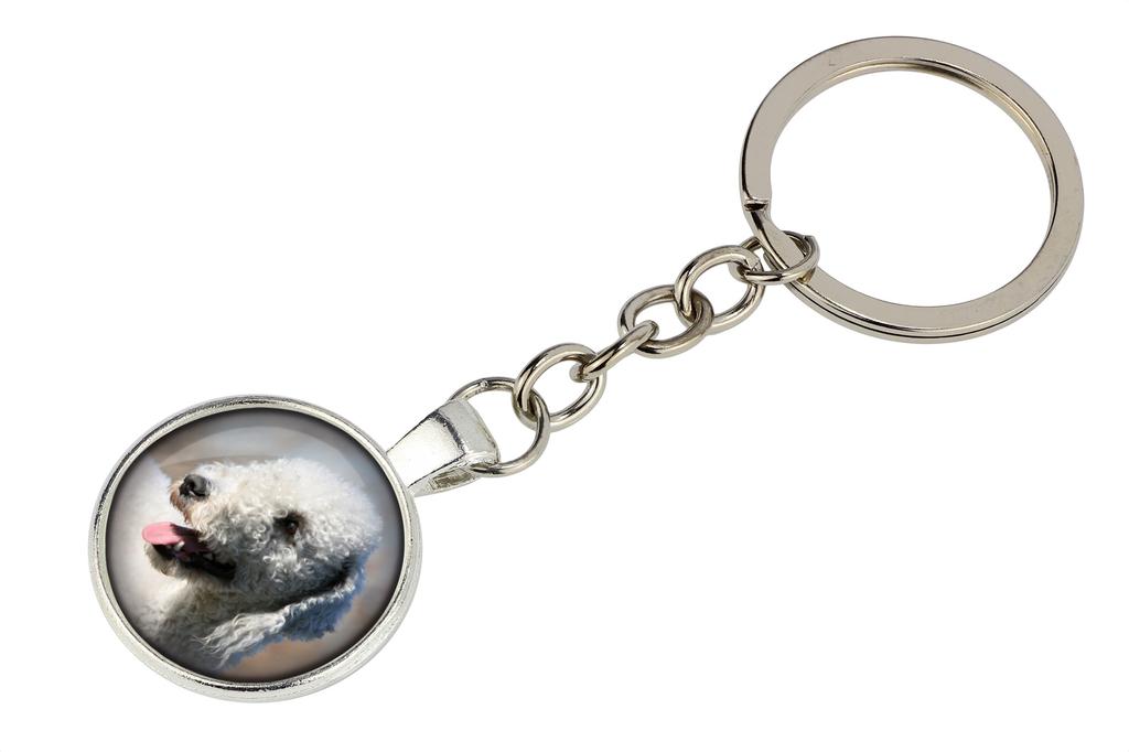 Bedlington Terrier, Rothbury Terrier, Rodbery Terrier - Keychain with Your Photo, Key Decoration, Bag Pendant from Art-Dog Brand