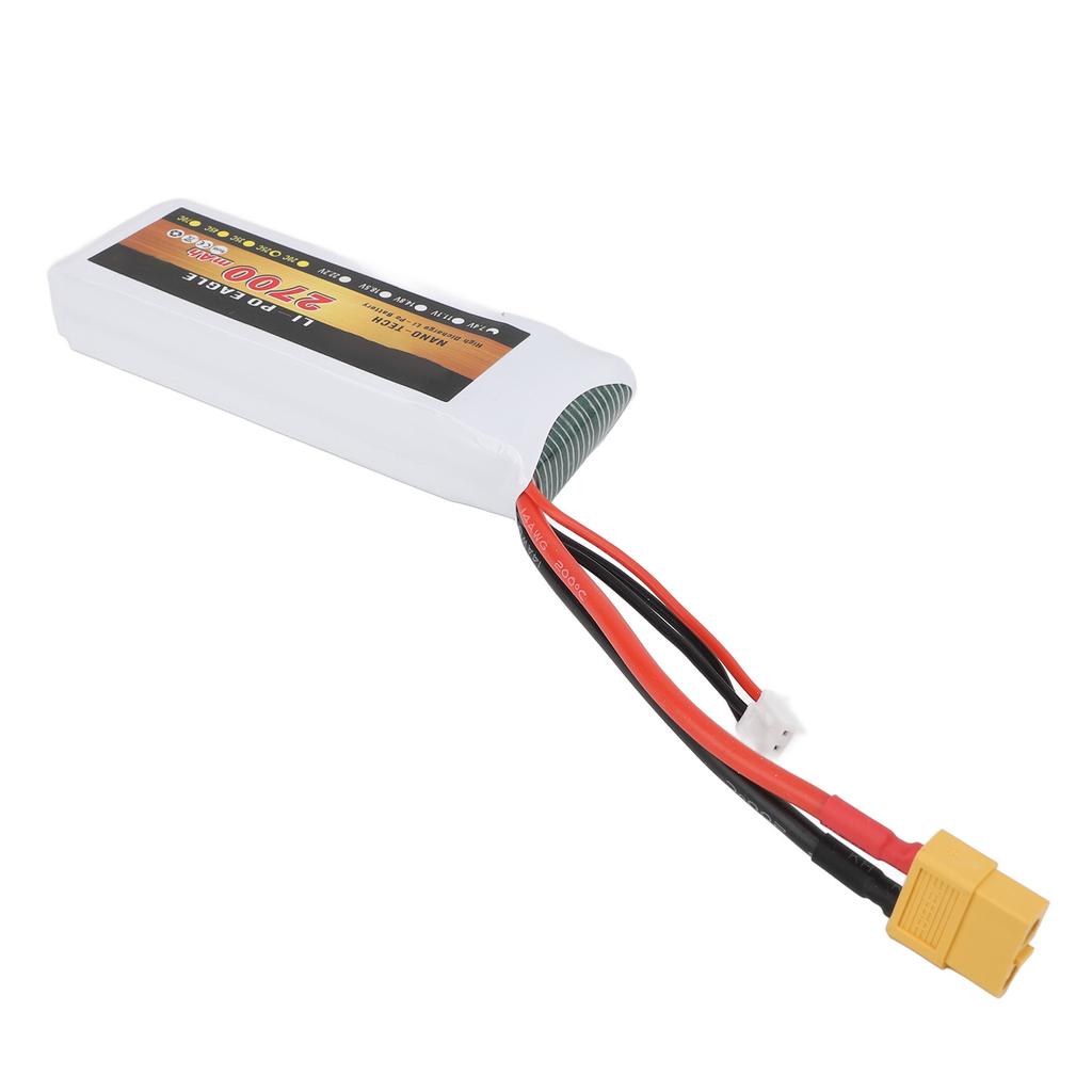 7.4V 2700mAh 2s 25C LiPo Battery Lightweight Long Lasting Use for Wltoys RC Car Helicopter Airplane Drone Boat