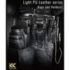 Fujiya (Fujiya) waist bag 2-tier black gold LIGHT PU LEATHER SERIES AB-22BG