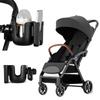 Baby Pram Milk Bottle Rack 360° Rotate Mobile Phone Holder Water Cup Holder  Stroller Accessories