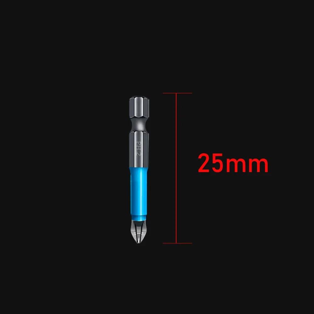 

PH2 Cross Drill Bit Head Screwdriver Bits Hand Tools Anti Slip Electric Hex Shank Magnetic Screwdriver 25/50/65/70mm Drill Bit 1pc