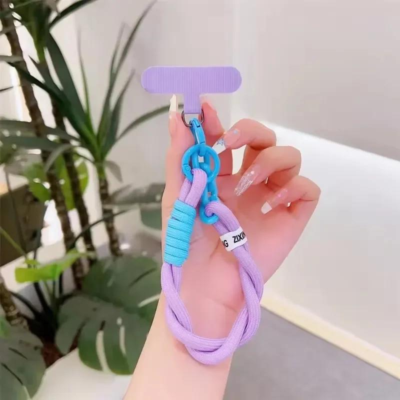 Cute Mobile Phone Lanyard Hanging Decoration Can Be Carried Twist Rope Anti-loss Pendant Fashion Strong Wrist Short Straps Band