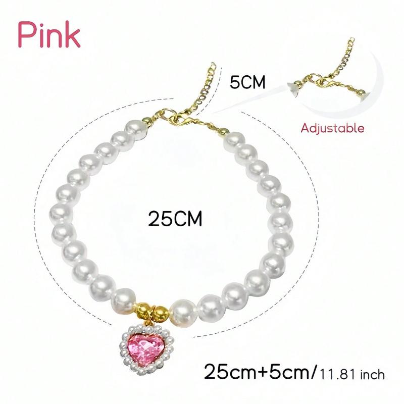 

1 шт. Милое ожерелье из бусин с кошкой, усыпанный ошейник для домашних животных для кошек и маленьких собак, модный кошачий чокер для фотосессий, прочный, устойчивый к укусам аксессуар для котят S розовый