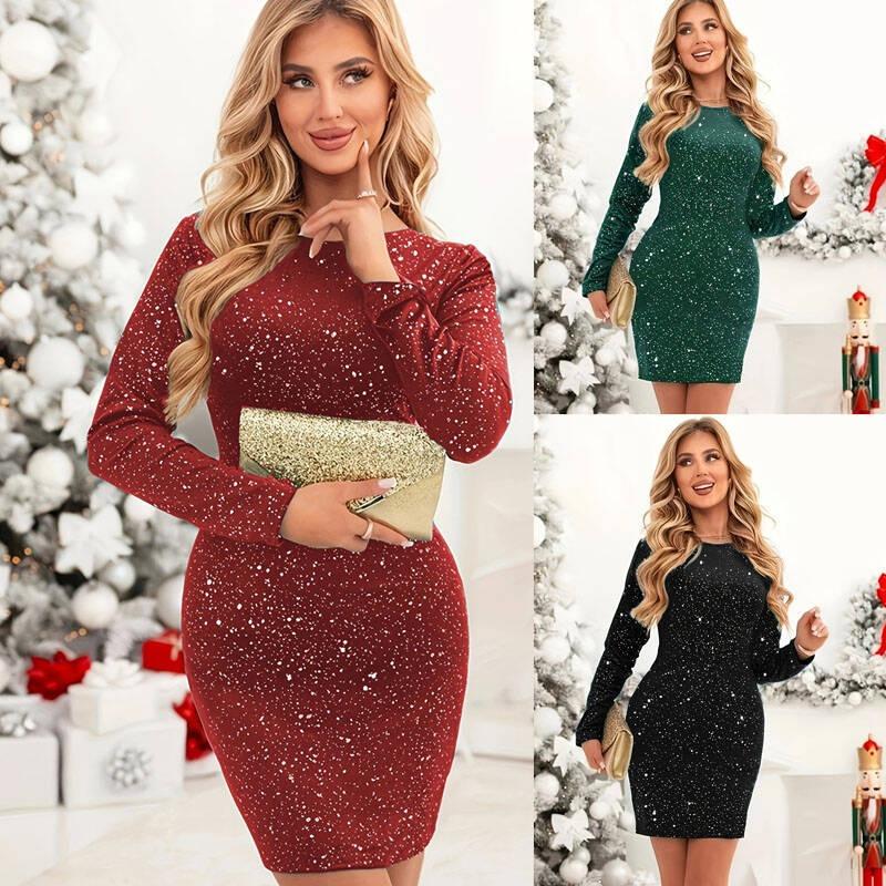 Fall Women's Long-sleeved Sheath Dress