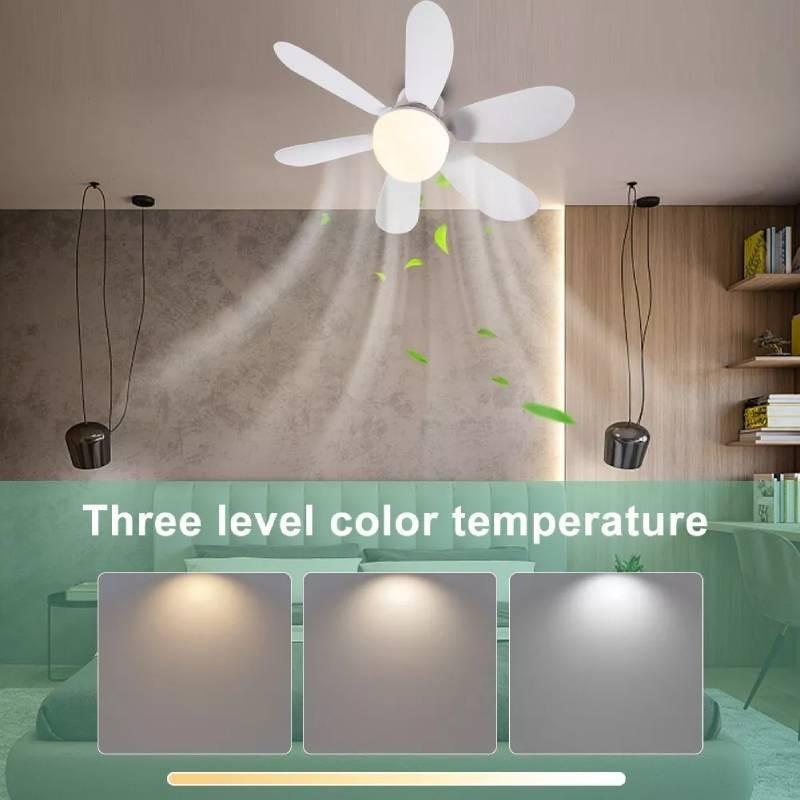 Modern Ceiling Led Fan Remote Control Light Dimmable Living Room Fan Tool Lamp