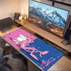 Pembe Panter Baskılı Yastık Kaymaz Dizüstü Tablet Büyük Mouse Pad XXL Mat Mini PC Oyun Matı Kilitli Kenarlı