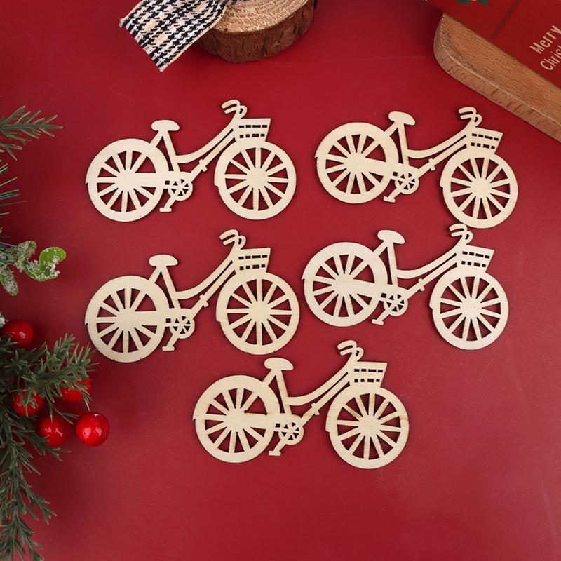 5Pcs 1:12 Dollhouse Miniature Christmas Bike Ornament Bicycle Model Home Decor Toy Doll House Accessories