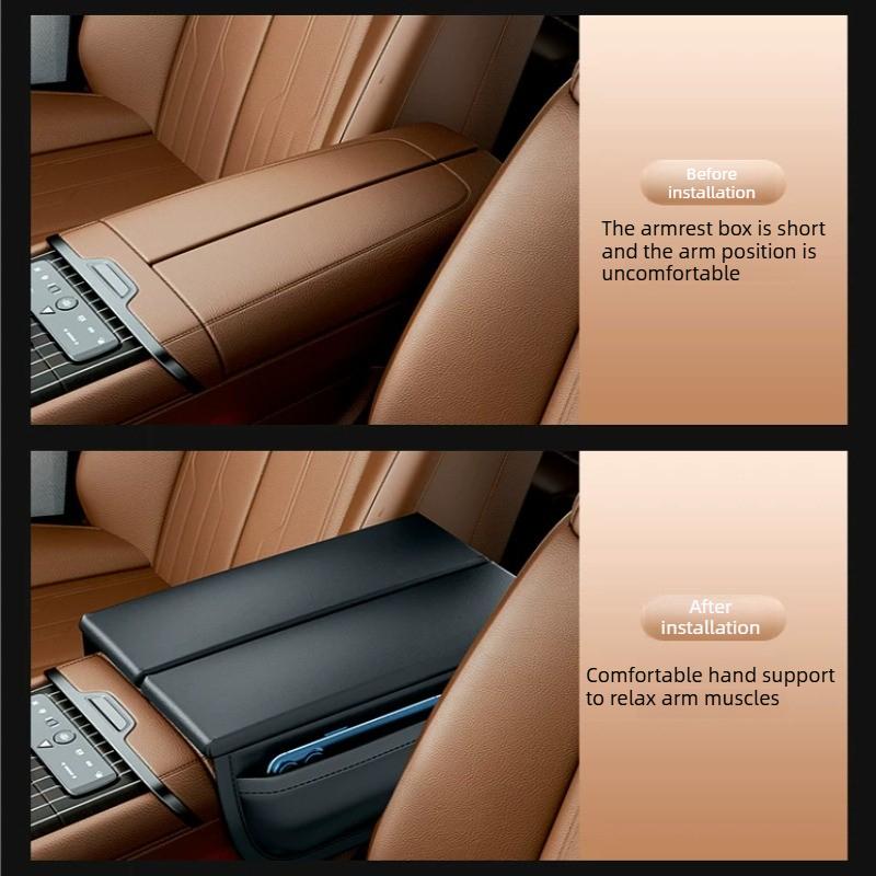For Zeekr 001/009 Armrest Central Protective Cover Car Heightening Pad Storage Bag Special Car Interior Accessories Supplies