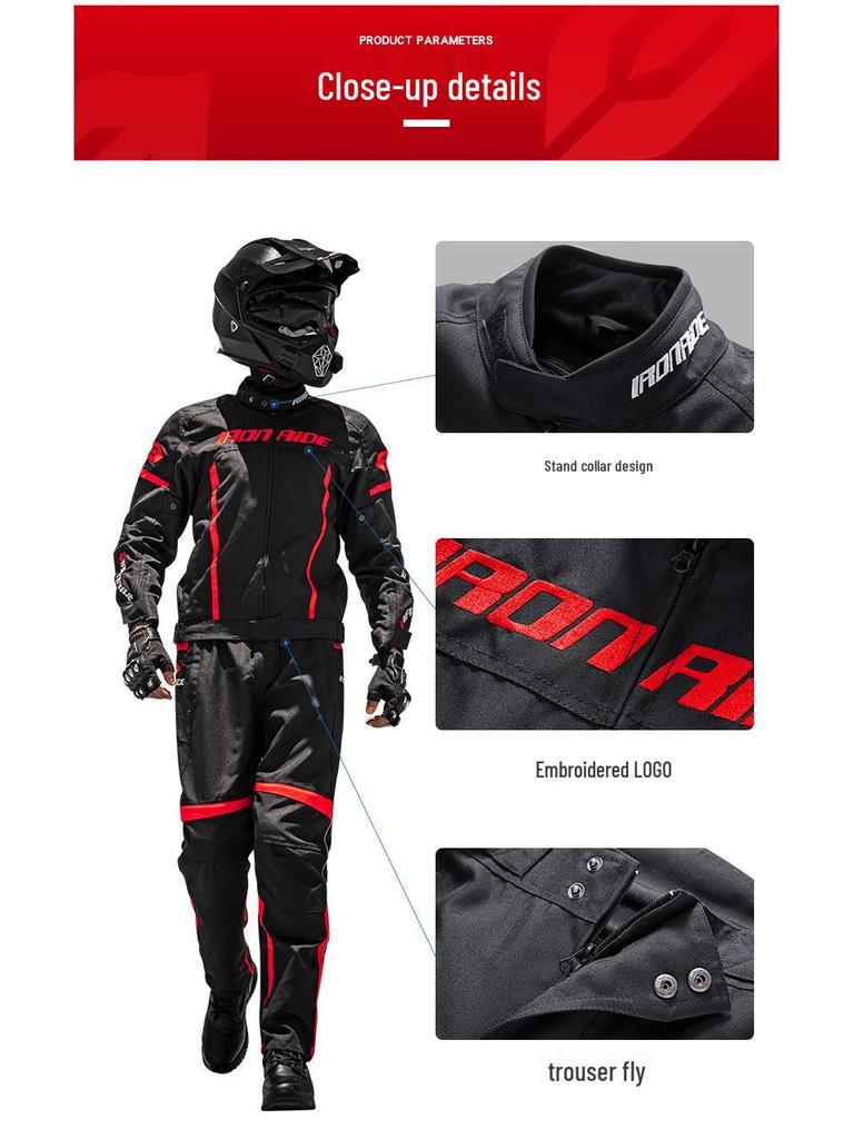 All-Season Breathable Waterproof Motorcycle Riding Suit Set