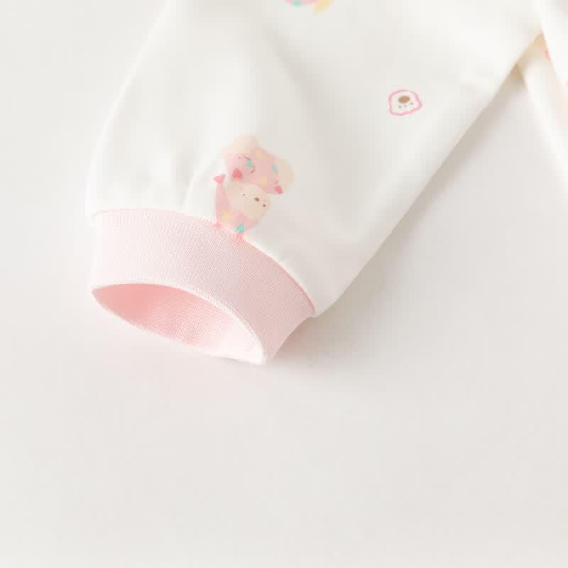 DAVE & BELLA Baby Girls' Anti-Bacterial Fall Sleepsuit