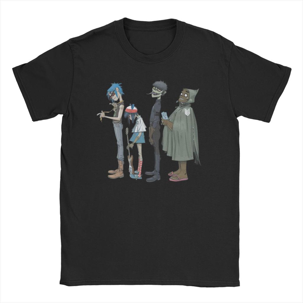 Gorillazed Virtual Band T Shirts Unisex Womens Cotton Novelty TShirt Music Streetwear Tee Shirt Short Sleeve Clothes Summer