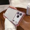Case for iPhone 17 ProMax,17 Pro Electroplated Color Border Clear Phone Casing Cover