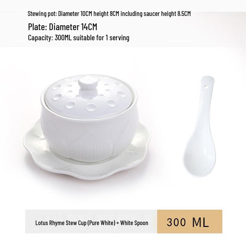 

ZISIZ Gold-Rimmed Bone China Bird s Nest Dessert Bowl Set