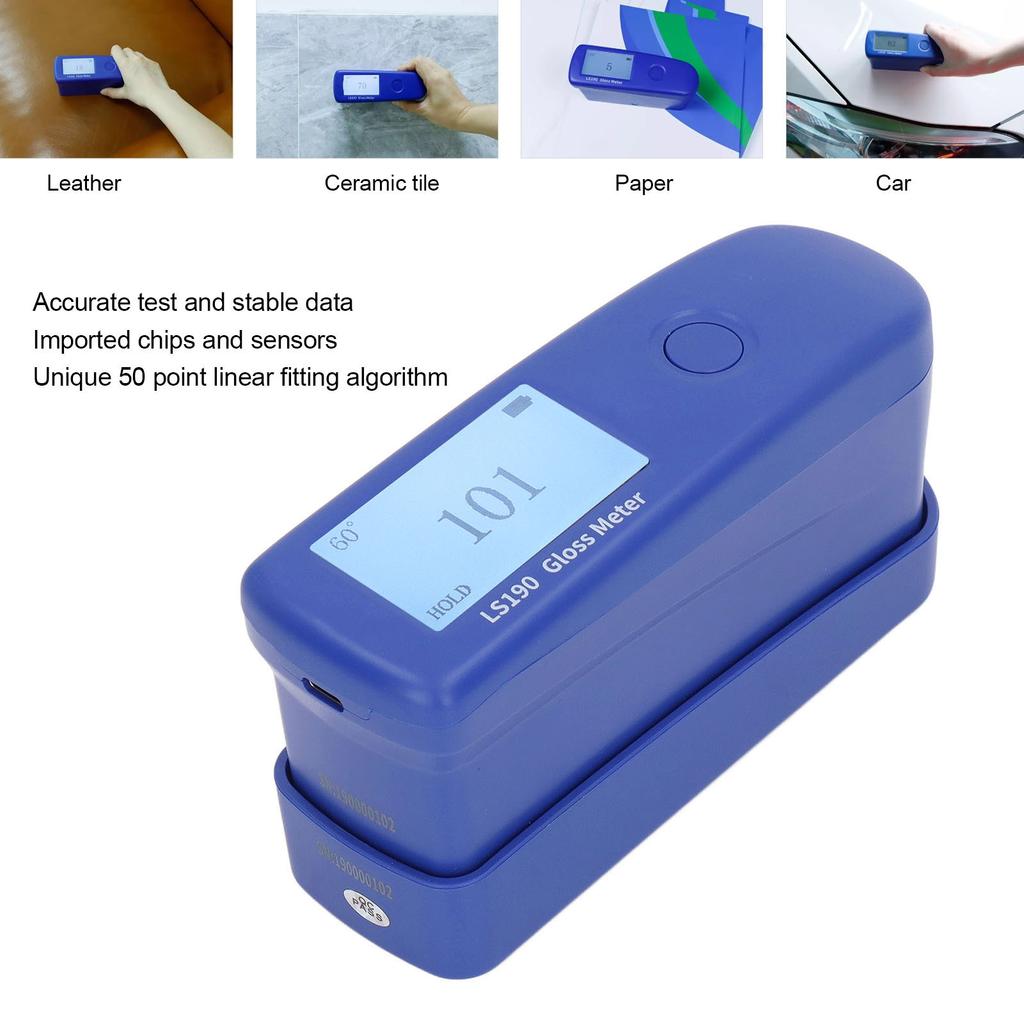 Digital LCD Gloss Meter Paint Surface Glossmeter Tester Glarimeter for Stone Metal Paint Surface Gloss Tester