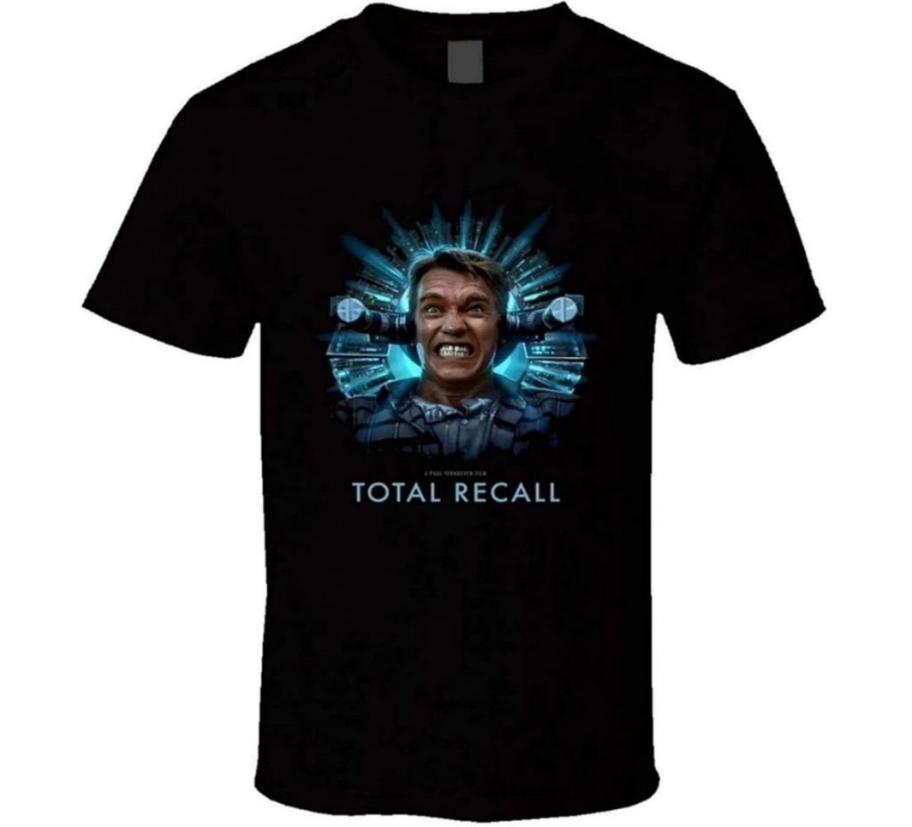 Total Recall 1990 Sci-Fi Movie Black T-Shirt