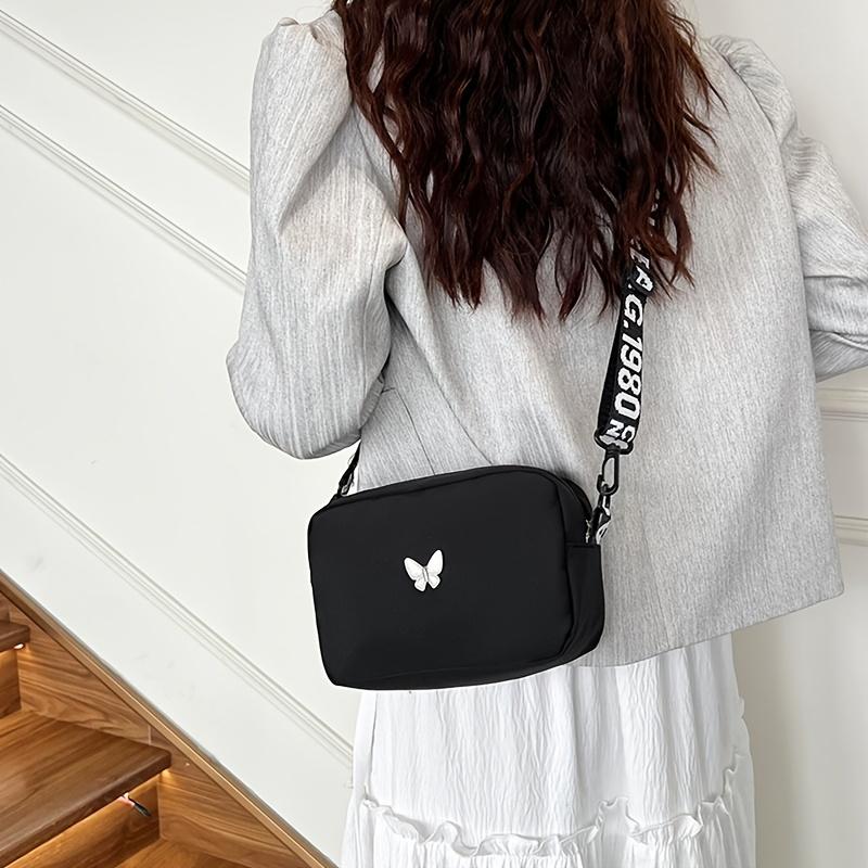 Large Capacity Nylon Square Bag Men's and Women's Casual Shoulder Bag, Durable Multi Bag, Light Travel Bag - Zipper