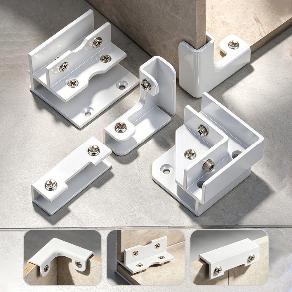 Heavy Duty Aluminum Corner Clamps Aluminum Alloy Glass Tile Fixing Clip  Furniture Accessories