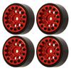 4Pcs 1.0 Inch Wheel Hub 9 Round Hole Aluminum Alloy Hub for FMS FCX24 1 24 Remote Control Climbing Car Black
