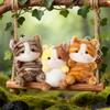 Soft Plush Cat Plush Keychain 15cm Kitten Pendant Small Cat Stuffed Keychain  Desk Decor