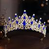 Bride Crown Wedding Dress  Party Crown Birthday Performance Carnival  Crystal Hair Accessory