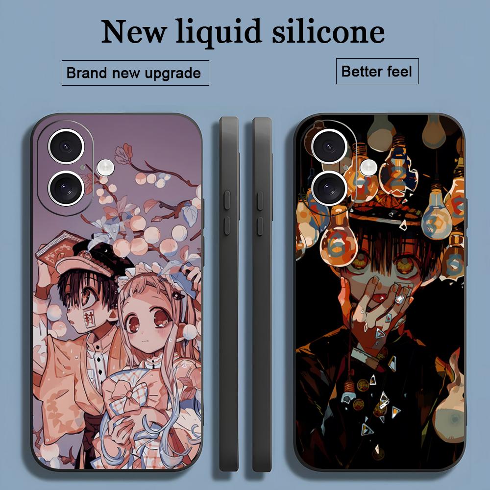 Toilet Bound Hanako Kun Anime Phone Case For iPhone 17 16 15 14 13 12 11 X XR XS 8 Plus Mini Pro Max Soft Black Shockproof Cover