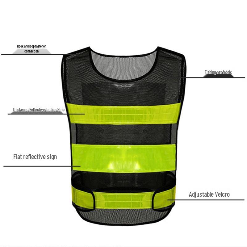 Reflective Safety Vest for Construction, Sanitation, and Cycling