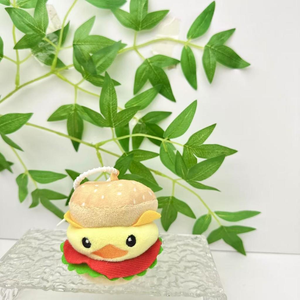 Burger Animal Doll With Capybaras Dogs Pigs Chickens Designed Pendant Keychain