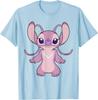 Hot Fashion Unisex Lilo & Stitch Angel Front and Back 2-Sided T-Shirt S-4XL Four Seasons