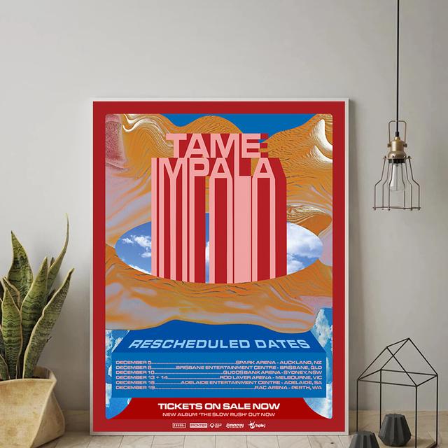 Tame Impala Psychedelic Poster And Prints Rock Music Band Tour Art Canvas Painting Wall Art Pictures For Living Room Home Decor