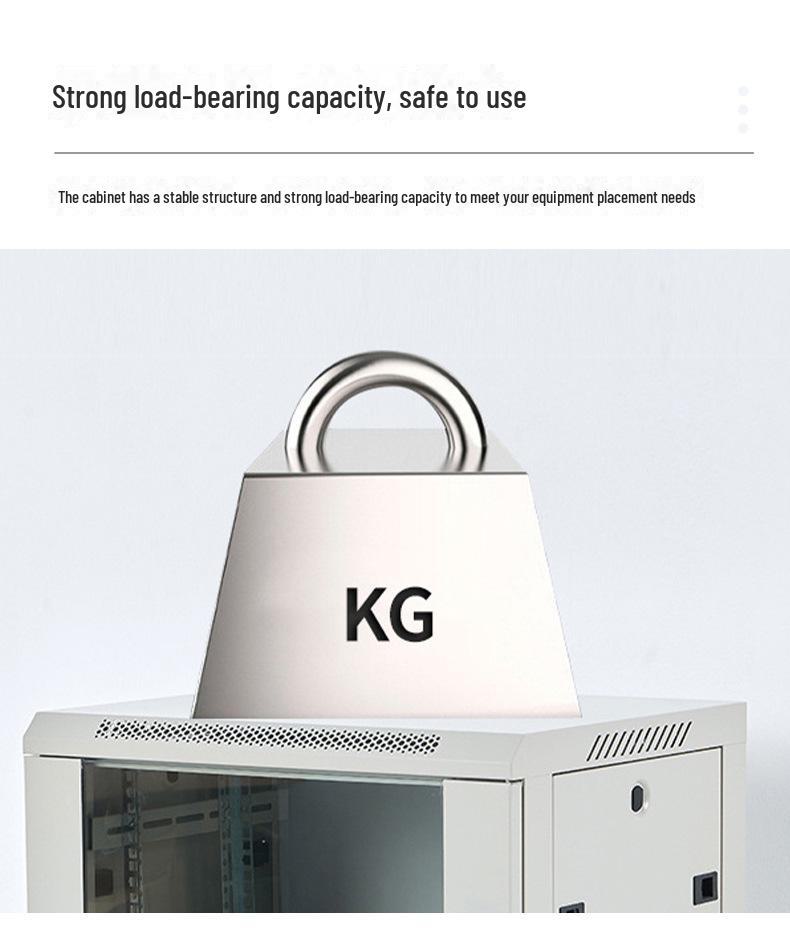 Wall-Mounted 12U Network Cabinet for Cable Storage & Monitoring