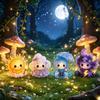 Beaded Figure Making Kit Glowing Fantasy Spirits DIY Bead Kit, 3D Mini Elf Beading Craft Set, Handmade Art Small Display Crafts Ornament with