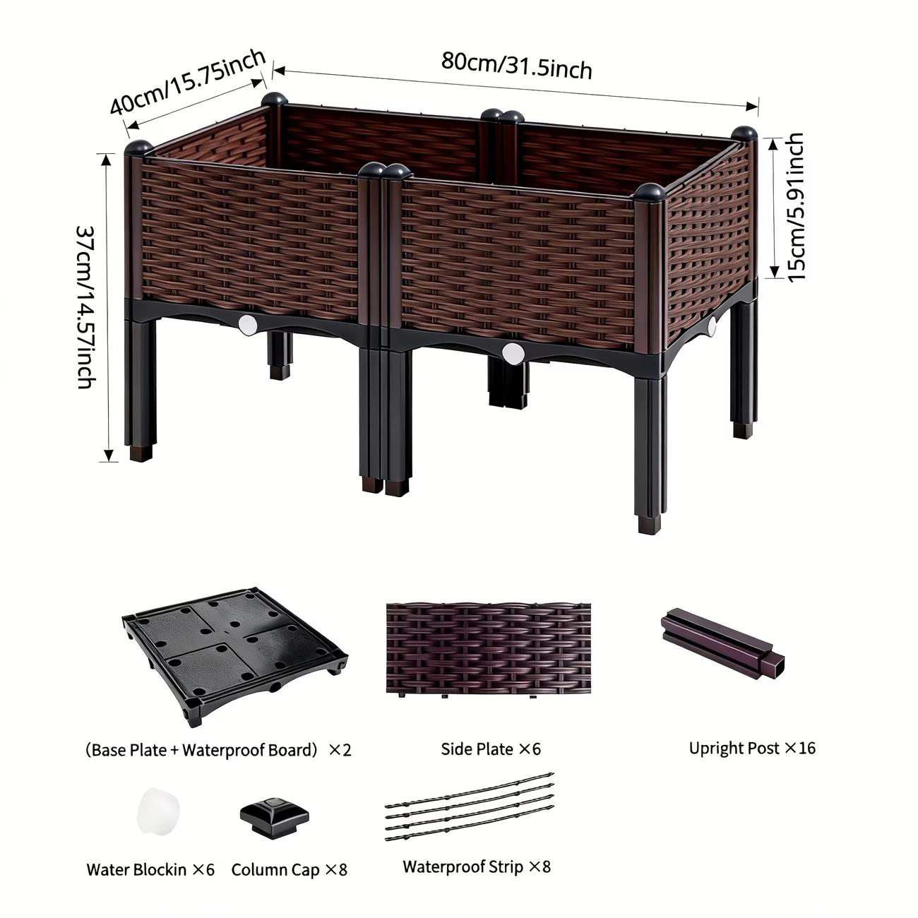 

Пластиковый контейнер для рассады с дренажными отверстиями приподнятая грядка приподнятый ящик для проращивания садоводство овощи фрукты цветы травы