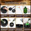 Halloween Decorations Indoor - Witch's Cauldron With Magical Bottles & Fog Maker, Floating Potion DIY, Party Decoration, Halloween Party Decor 50ml
