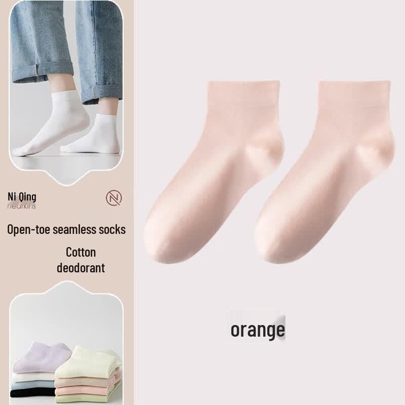 NiiQing Women s Anti-Odor Seamless Cotton Short Socks