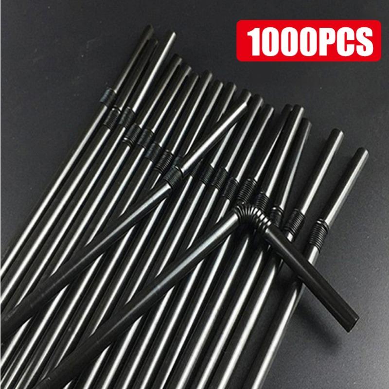 Disposable Art Long Straw Bendable Color Food Grade Beverage Handmade Milk Tea 100 Pack