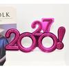 2027 Number Eyeglasses Happy New Year Glasses Diamond Glitter Sunglasses Cosplay Prop Xmas Party Decoration Funny Glasses